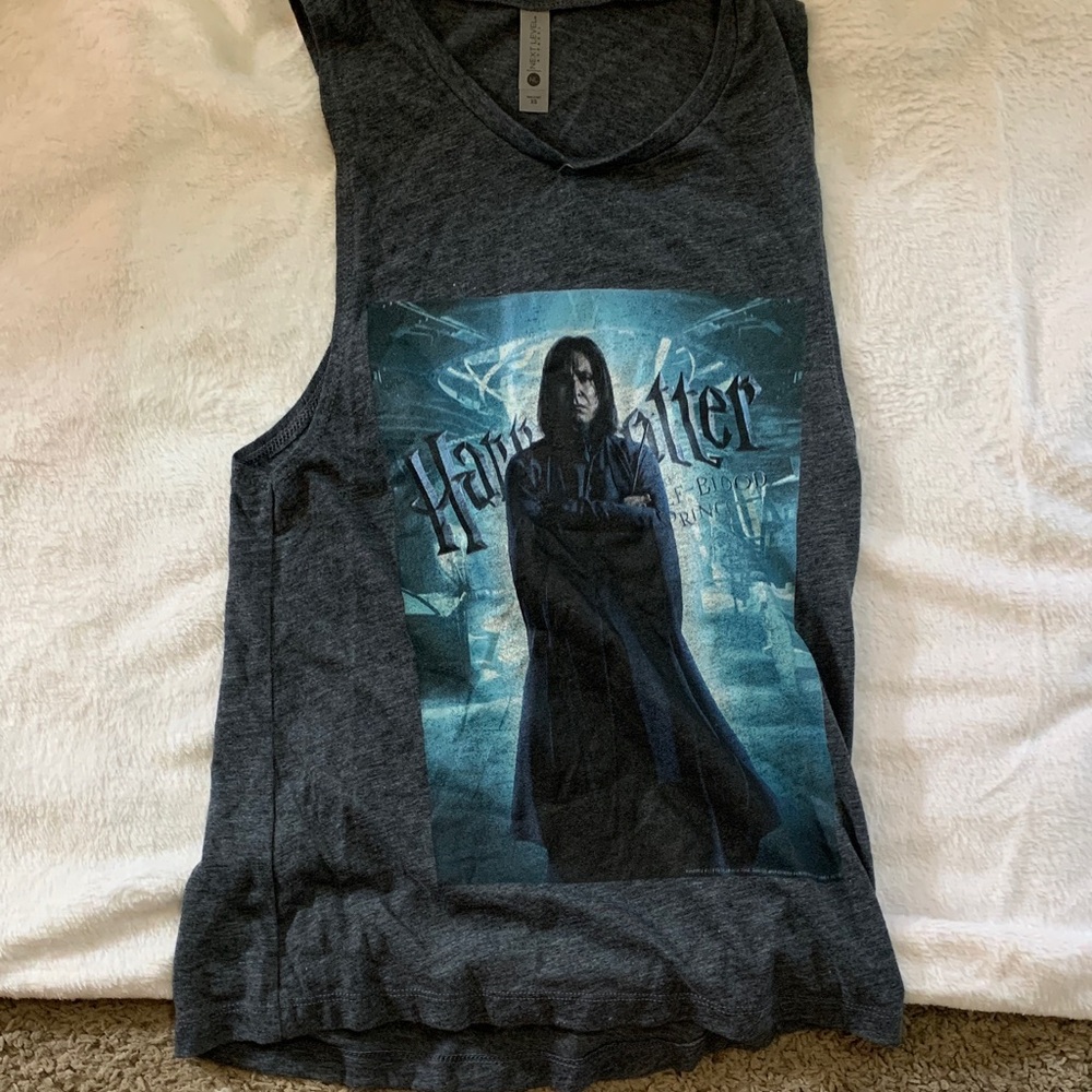 Next Level Apparel Dark Gray Harry Potter Tank Top